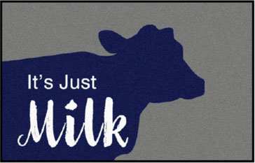 Brookvale Farm - Its Just Milk - Logo Mat - NI
