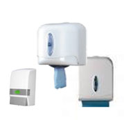 Paper and soap dispensers